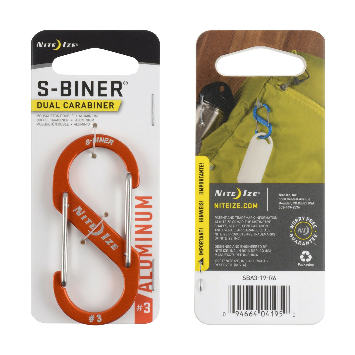 S-Biner® Aluminum Dual Carabiner