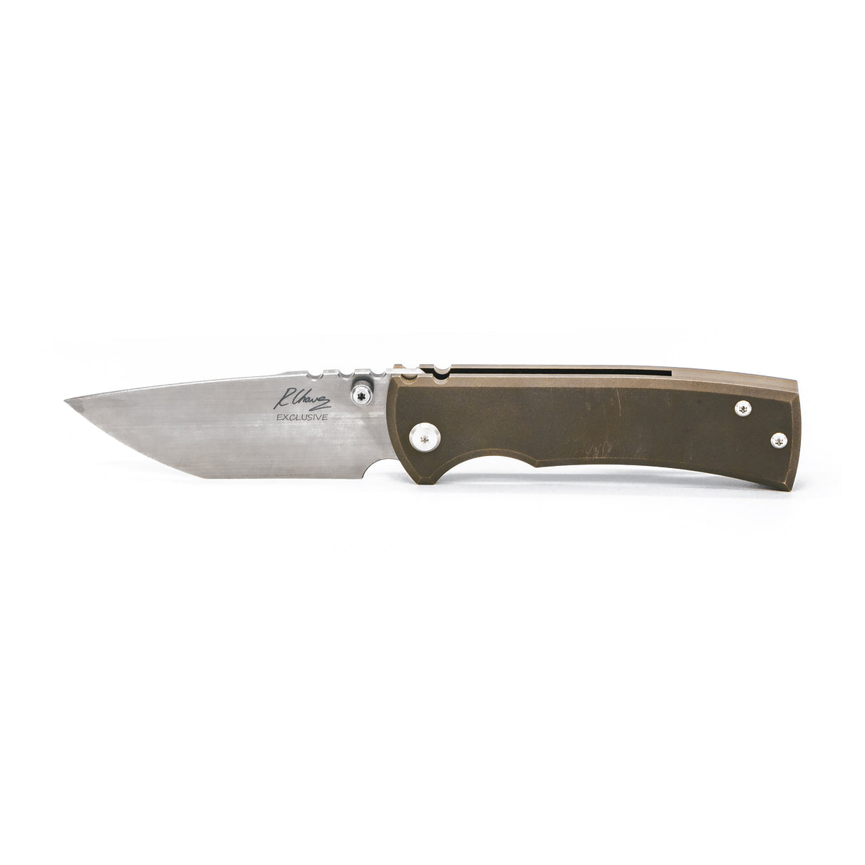 Exclusive 229 Redencion Bronze Ti Chisel Knife