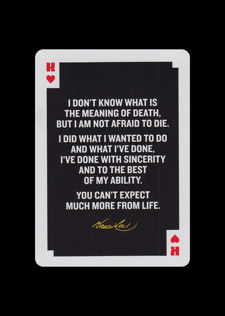 Bruce Lee Playing Cards