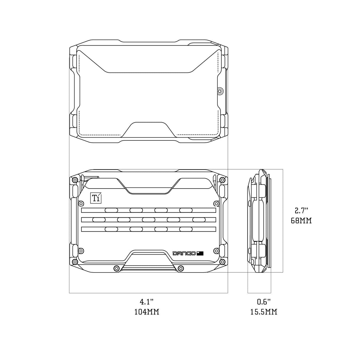 A10 Adapt Titanium Single Pocket - Lompakko