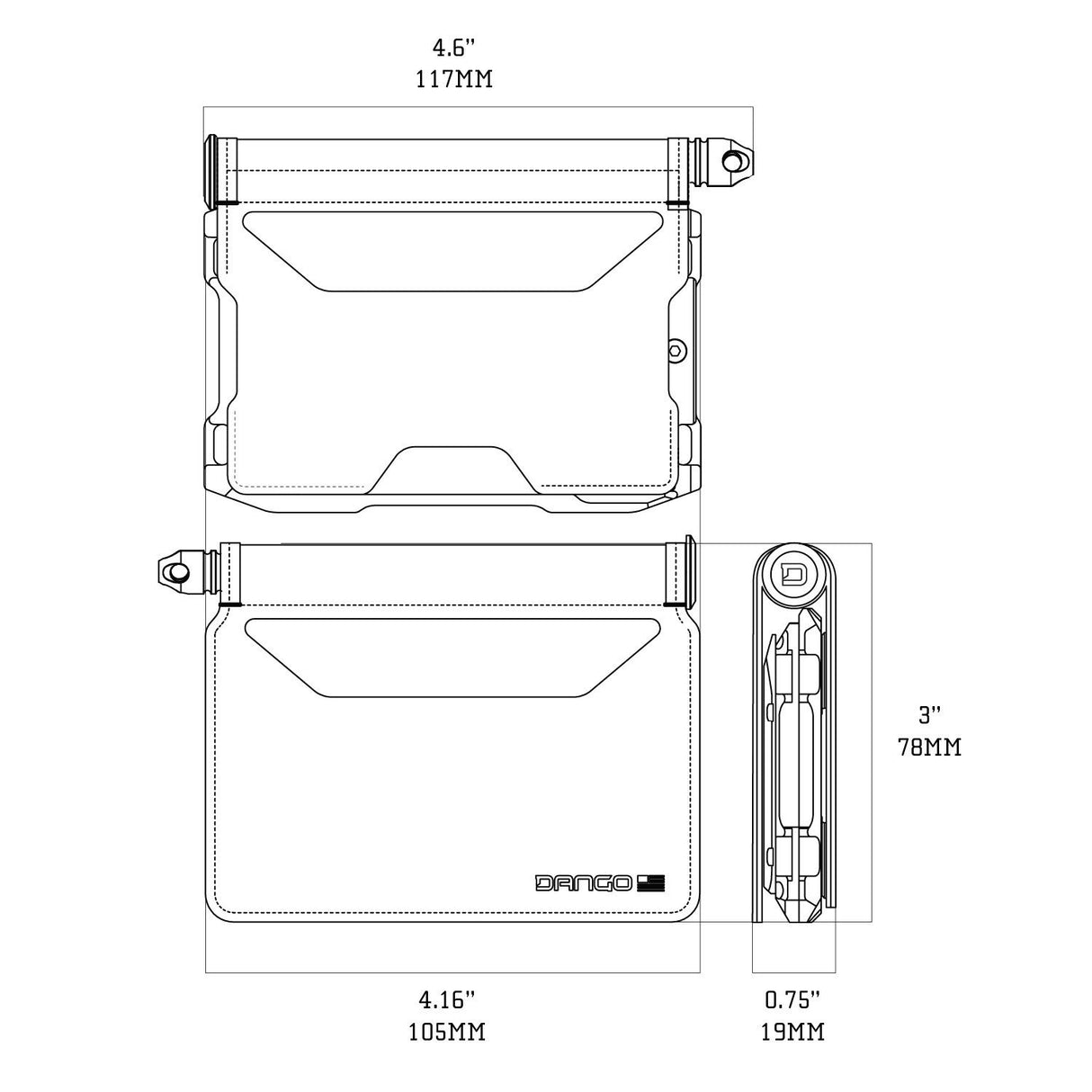 A10 Adapt Titanium Bifold Pen - Lompakko