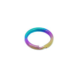 Titanium Anodized Split Ring