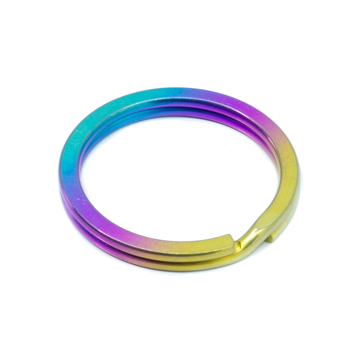 Titanium Anodized Split Ring