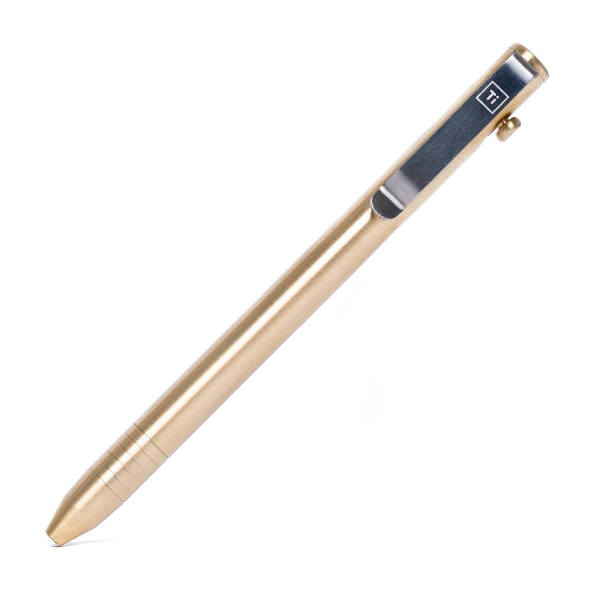 Slim Bolt Action Brass Pen