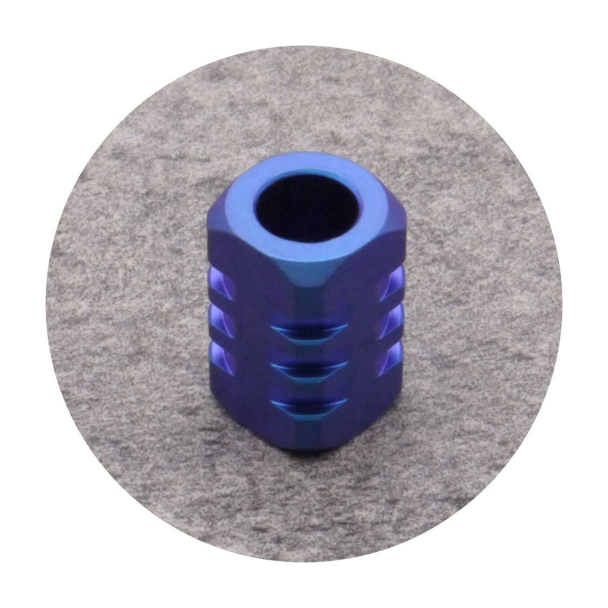 Blue Titanium S1 Lanyard Bead