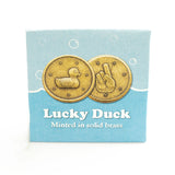 Lucky Duck Brass Coin