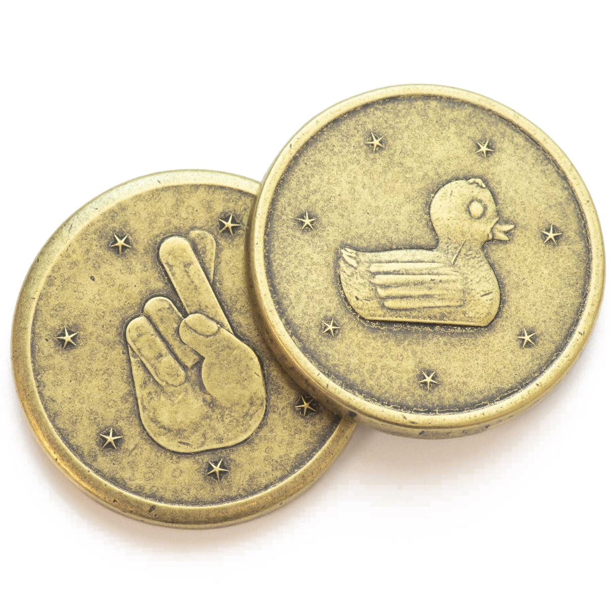 Lucky Duck Brass Coin