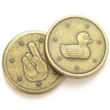 Lucky Duck Brass Coin