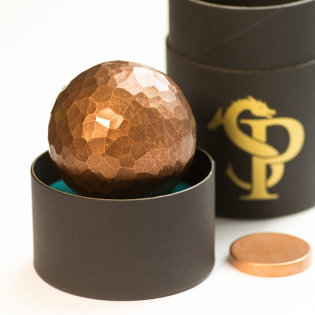 Hand-Hammered Orb 795 g Copper