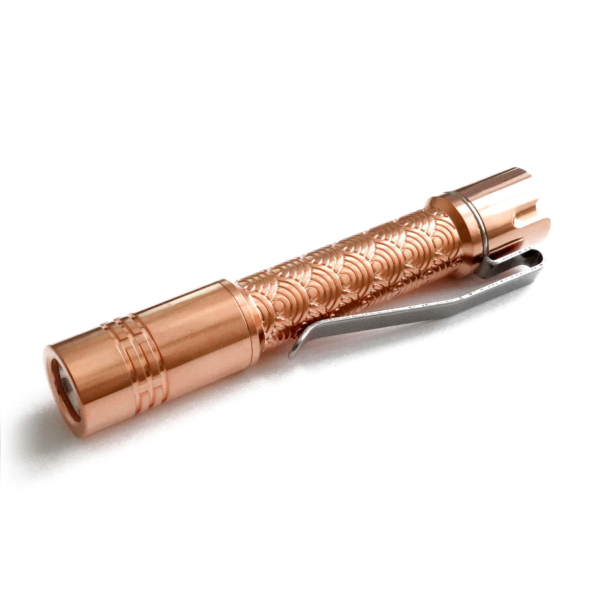 Pineapple Mini Seigaiha Copper Flashlight