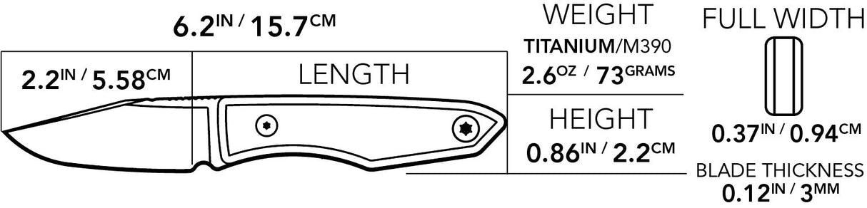 Ti Lookout Fixed Blade - Veitsi