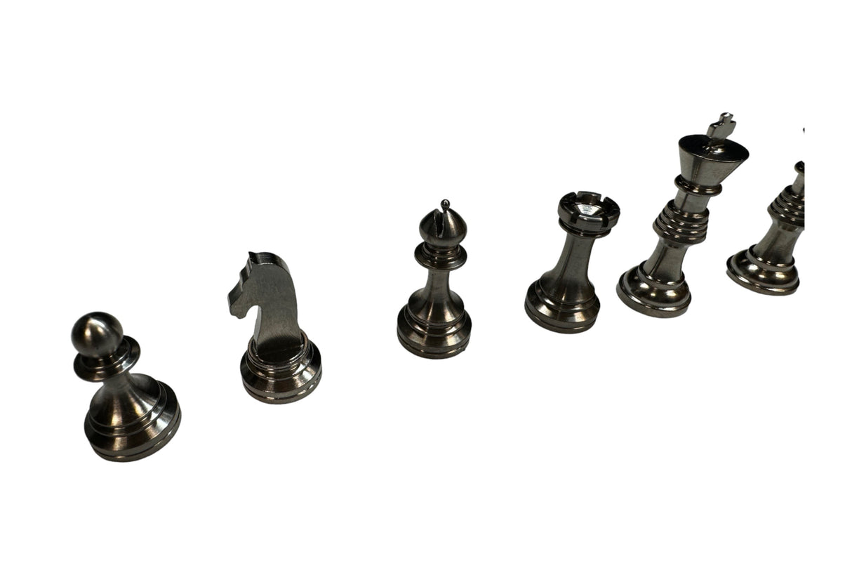 Titanium Chess Piece Complete Set