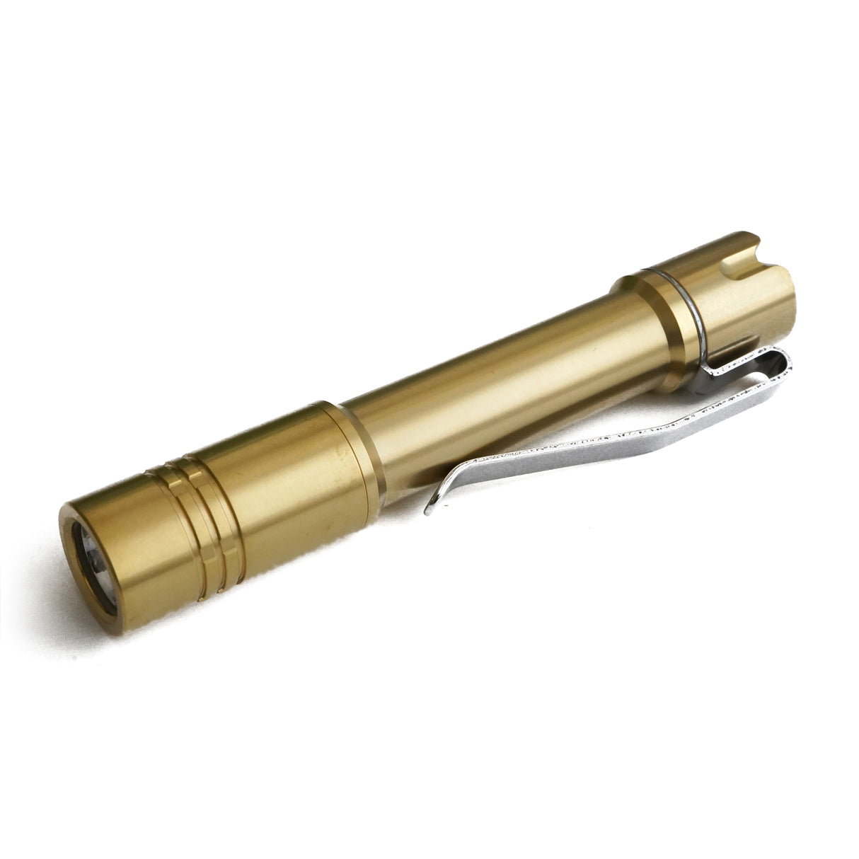 Pineapple Mini Brass Smooth Flashlight