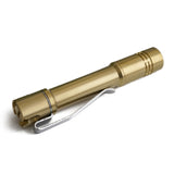 Pineapple Mini Brass Smooth Flashlight